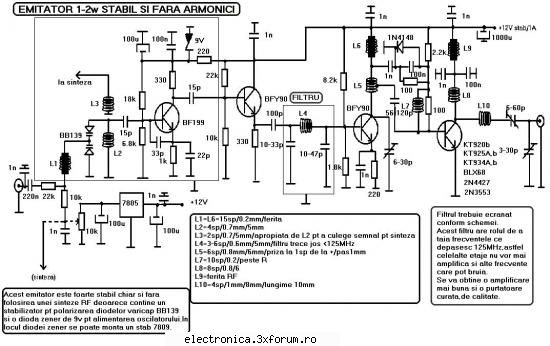 Emitator FM - uite un emitator misto si testat - Scheme